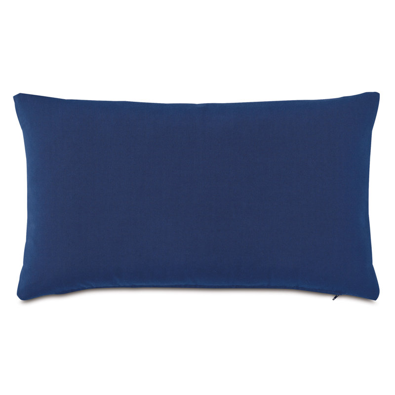 Housse et insert de coussin rectangulaire plissé pour l'extérieur Plisse, Voile amiral / indigo printanier