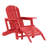 Outdoor Poly Adirondack Chair With Ottoman-118433009