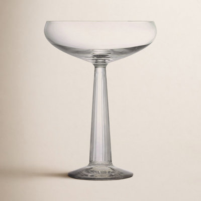 Big Top Ribbed Crystal Coupe Glass