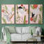 Birds In Motion IV, reproduction sur toile 3 pièces-91887449-91887446