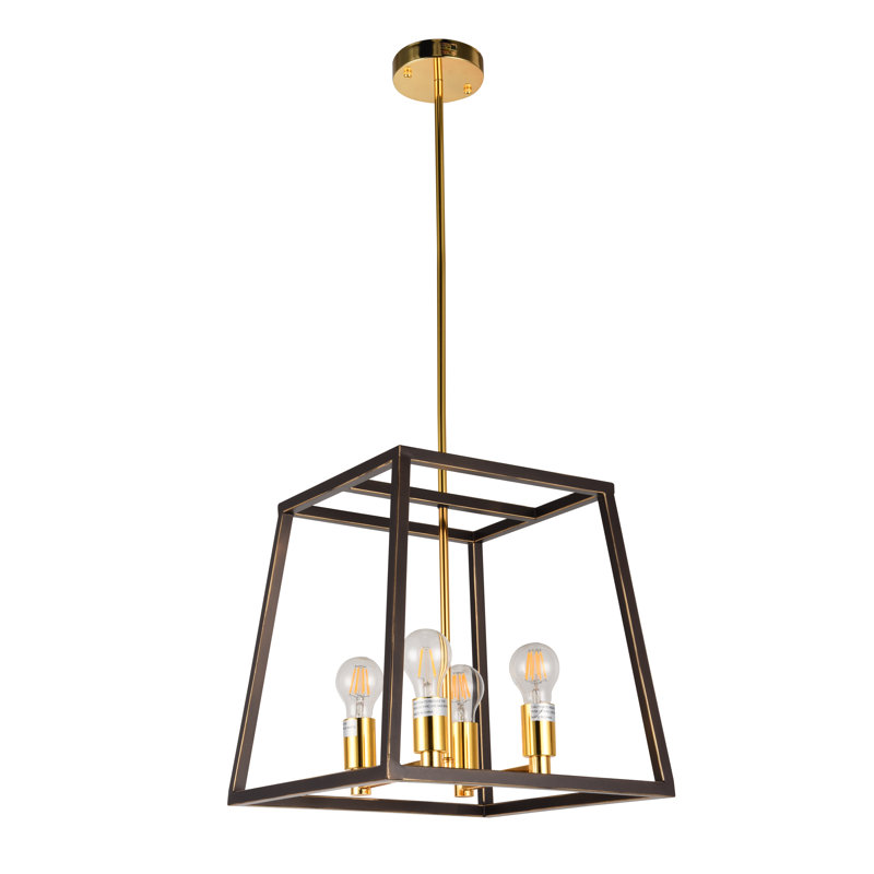 Lustre géométrique à 4 lumières Amedee