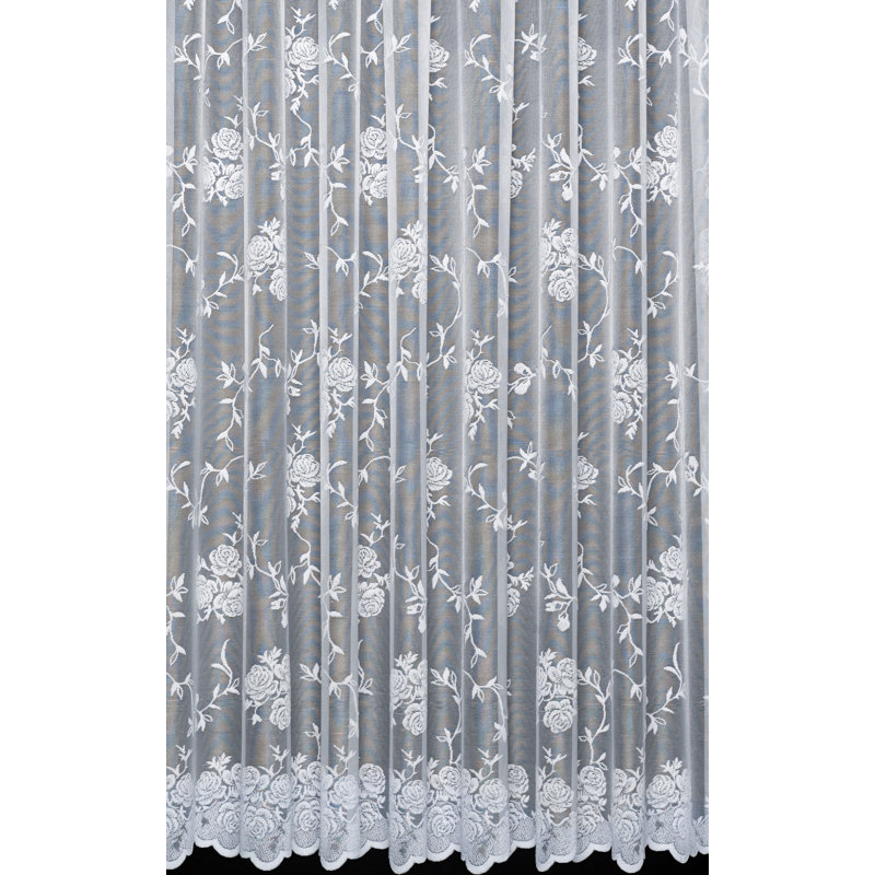 Albertina Sheer Curtain Single Panel, Width 150 x Drop 91cm