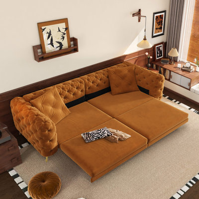 Yates 97.7" 3-In-1 Convertible Sleeper Sofa
