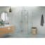 Halo 41 in. x 32 in. x 78 in. 90-degree Fully Frameless Glass Hinged Shower Enclosure-672922596