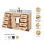 Meuble-lavabo simple en bois massif 54 po avec lavabo en marbre Carrara de 1,5 po Thornaby-1440521707-1419856127