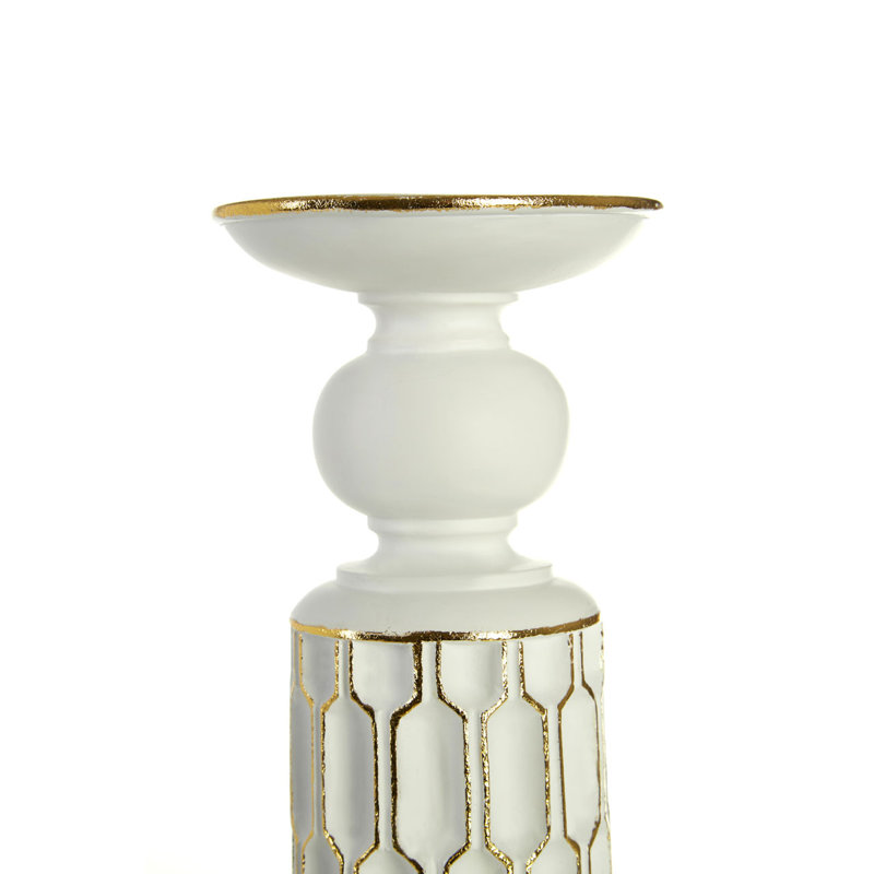 Eager Plastic / Acrylic Floor Candlestick, 36cm H x 12cm W x 12cm D