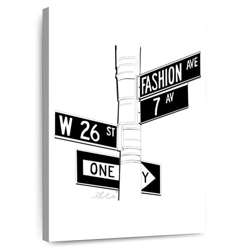 Tergel BW Fashion Ave., H 24 po x l 16 po