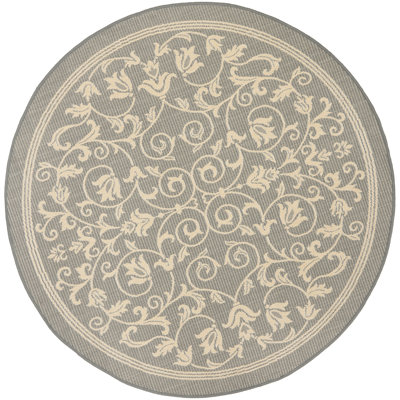 Tapis d'intérieur / extérieur à motif floral Galena Performance