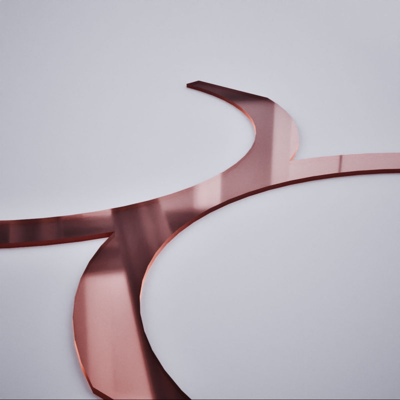Beacon Decorative Fretwork Acrylic Wall Panels, Medium, 15 3/8"W x 15 3/8"H x 1/8"T, Rose Gold Mirror, Rose Gold Mirror
