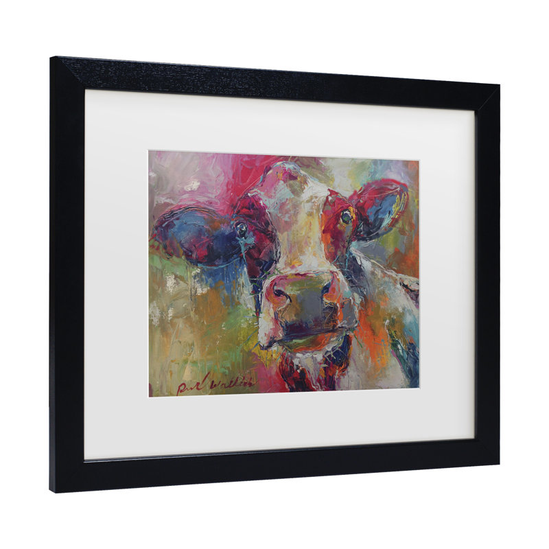 « art cow 4592 », impression, Cadre noir, H 11 po x l 14 po x p 0,5 po
