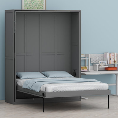Space-Saving Murphy Wall Bed With Built-In Hidden Storage For Compact Living
