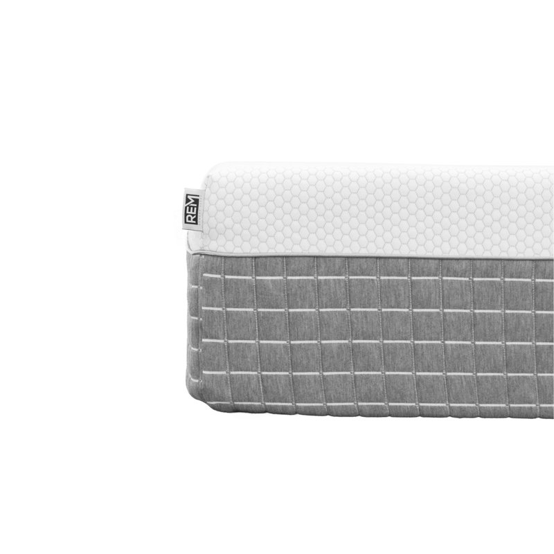 Recharge 5-Layer, 12 Inches Hybrid Memory Foam And Coil Mattress, White And Grey Knit Cover, Twin