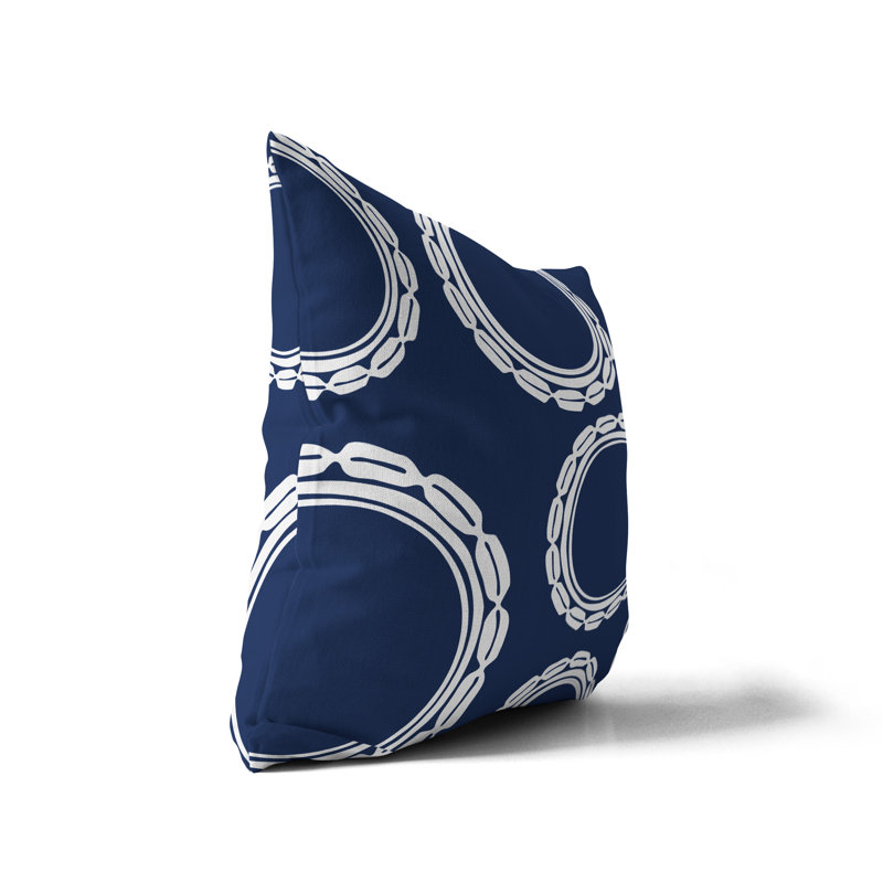 Housse et insert de coussin extérieur d'extérieur, L 15 po x H 15 po, Bleu marine
