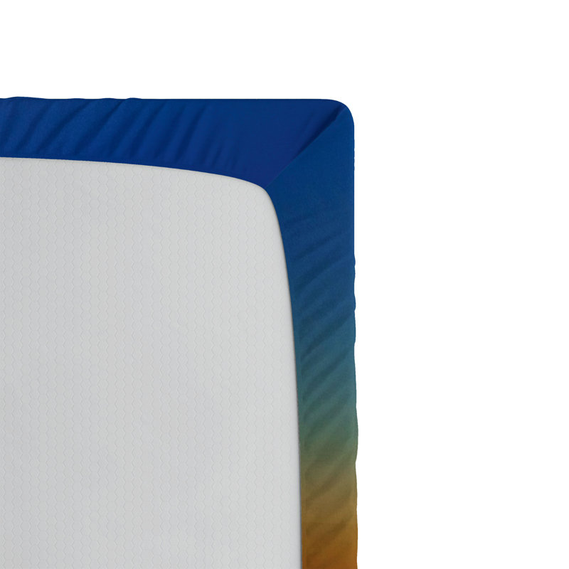 Ensemble de 2 draps-housse hawaïens Ambesonne Sunrise Lanikai Beach - brun / bleu, Drap-housse grand