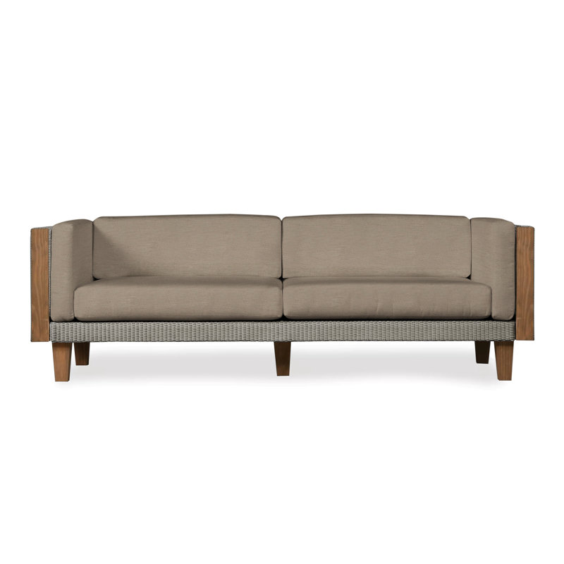 Catalina Outdoor 3 - Seat Patio Sofa, Pewter, Sailcloth Sailor