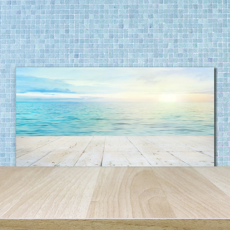 50cm W x 100cm L Glass Peel and Stick Panel