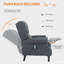 Fauteuil inclinable manuel confortable pour se détendre dans le salon