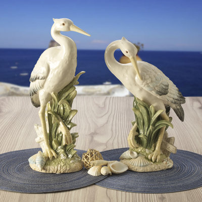 Fitz And Floyd Newport Home 9.5-In Tall Egret Figurine