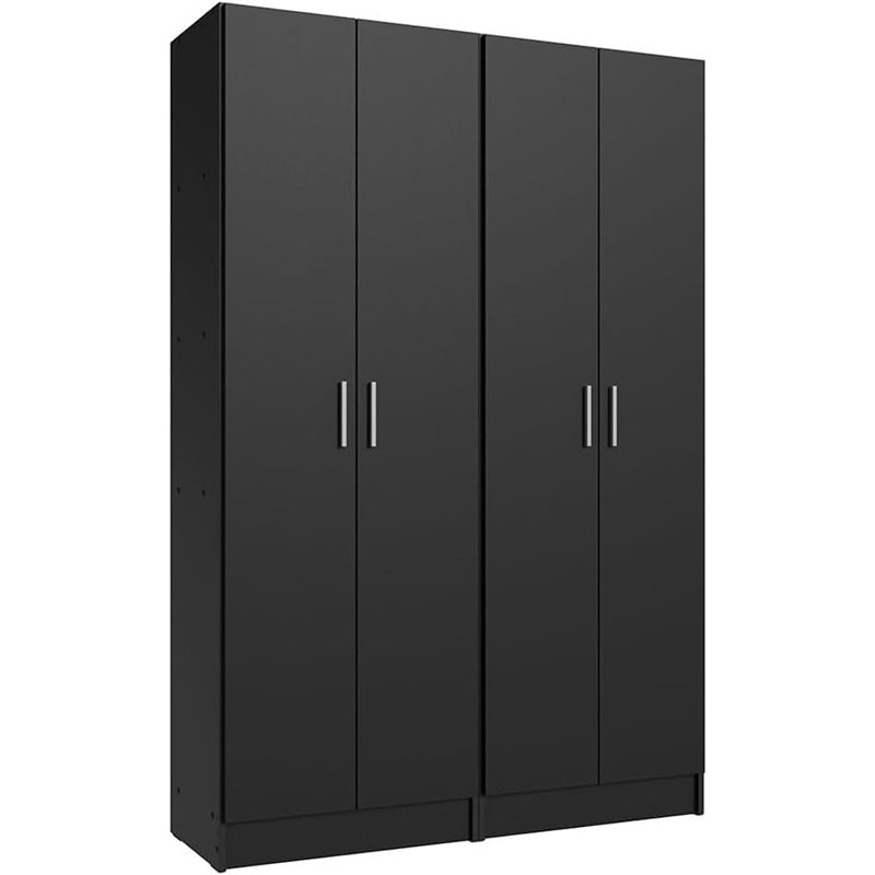 Closet Pantry Storage Cabinet With 4 Doo...