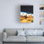UFO Space Chase sur impression sur toile-94840586