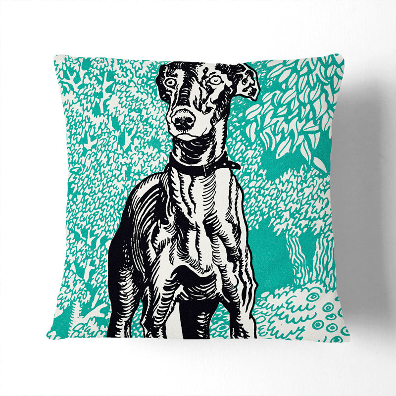 Greyhound Vol.3 Square Throw Cushion, 55cm H x 55cm W x 20cm D