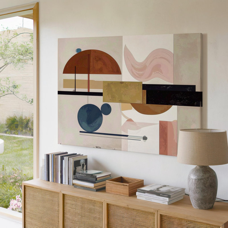 Art mural sur toile Mid Century Modern, H 9 po x l 12 po