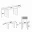 Ensemble de table de salle à manger 6 pièces avec banc, ensemble de chaises de table ovales pour 6 personnes, ensemble de salle à manger de style moderne, brun-23952498