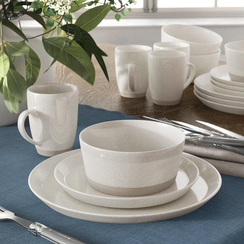 Roseanna Stoneware Dinnerware - Set of 16