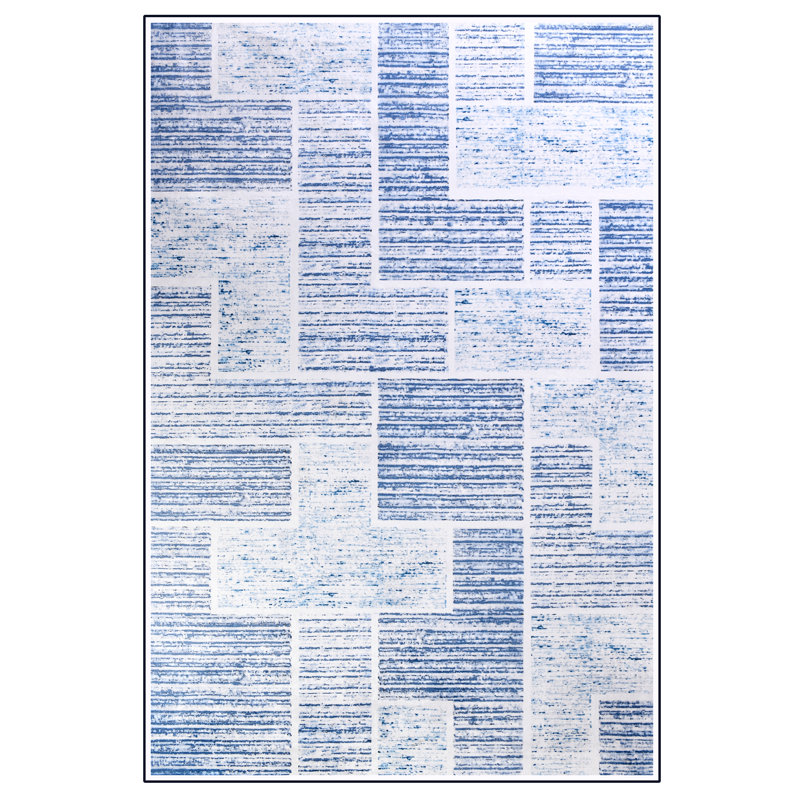 Tapis rectangulaire à usage commercial Grayston avec envers antidérapant, Rectangle de 5 pi x 8 pi