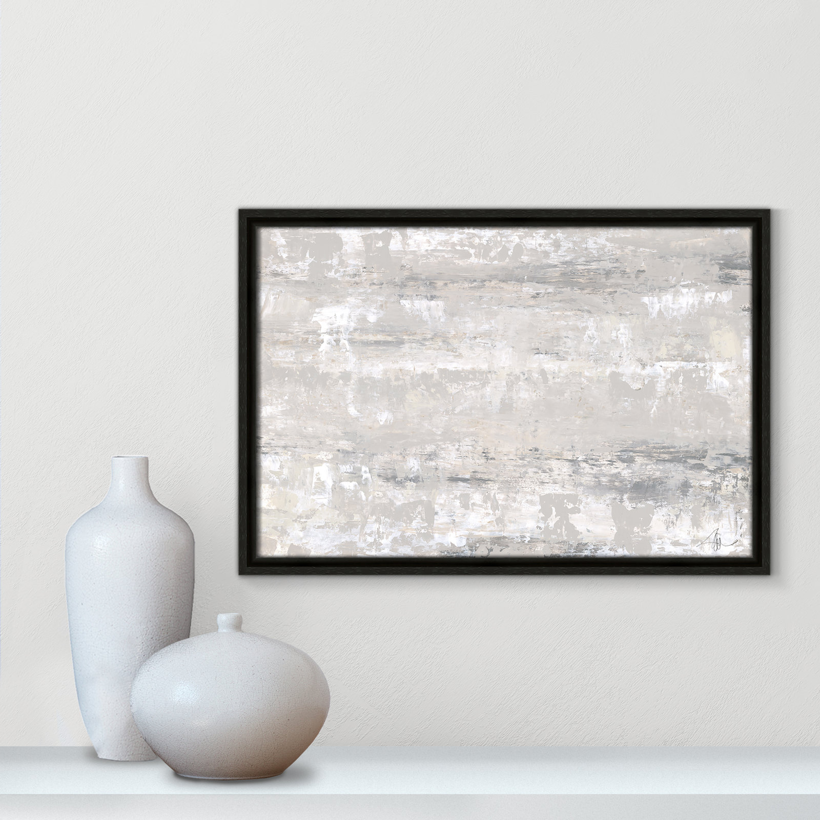 Desert Winds by Filippo Ioco - Print, 13.5" H x 19.5" W x 2" D, Espresso Framed Canvas