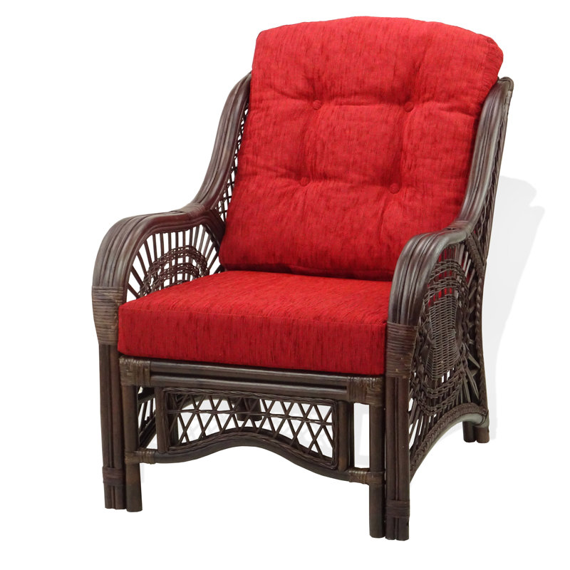 Lillebonne Upholstered Armchair, Red