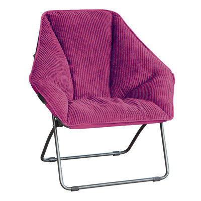 Rinad Fabric Padded Dish Folding Chair Folding Chair