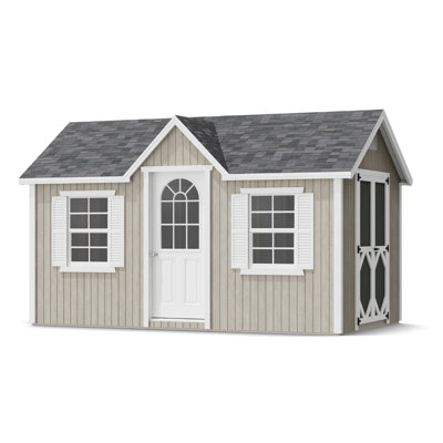 Classic Cottage Outdoor Wood Storage Shed