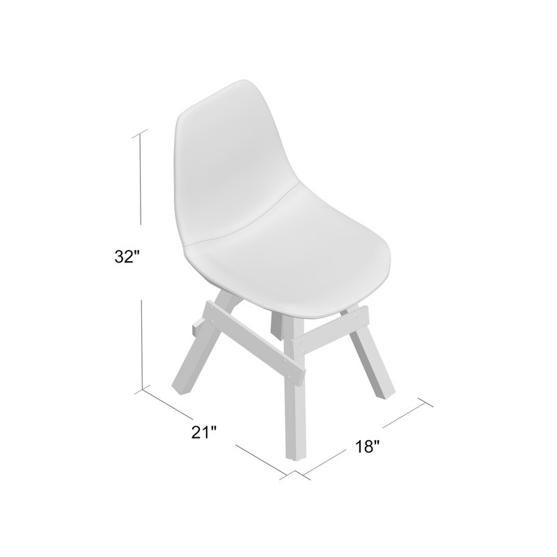 Chaise d'appoint en bois de frêne Icon
