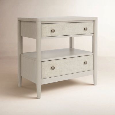 Shannen 2-Drawer Oak Nightstand