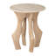 Table d'appoint Eda blanche et naturelle