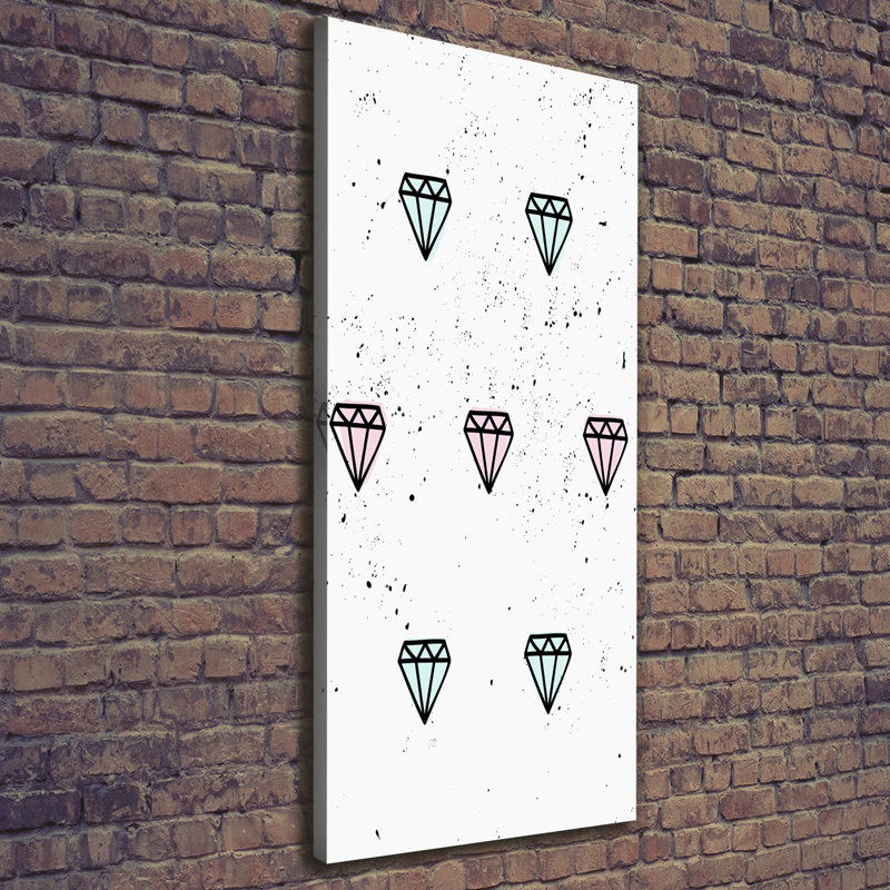 Diamonds - Wrapped Canvas Print