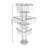 5-Tier Wedding Flower Stand Centerpieces
