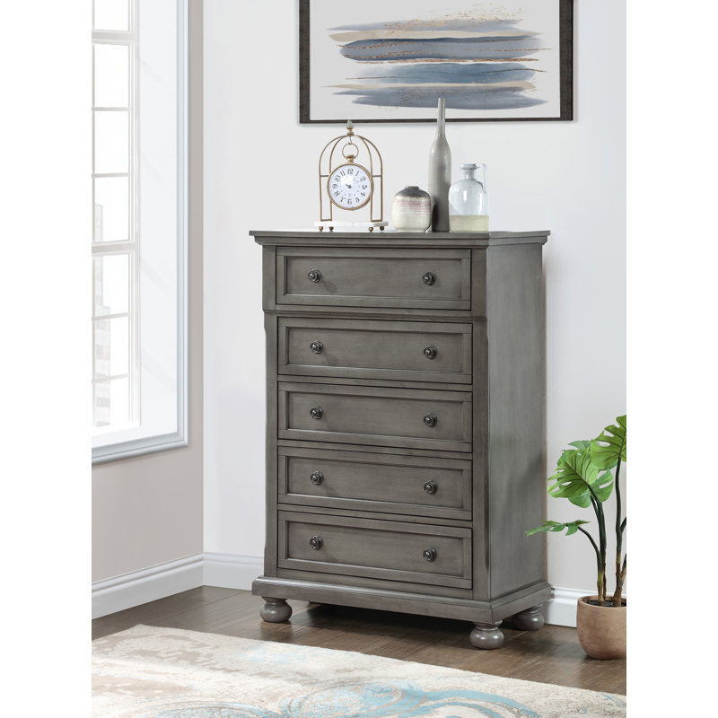 Commode Meade, gris, Gris