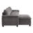 110" Modular Sectional Sofa With Ottoman, L Shaped 4-Seat Comfy Cloud Couches With Deep Seat, Dark Gray-1015998263-1015294785