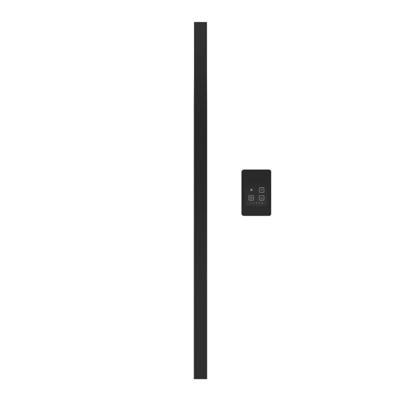 Barre simple câblée carrée Modello i Collection (contrôleur non inclus), Noir mat, H 39,38 po x l 1,5 po x P 4,25 po