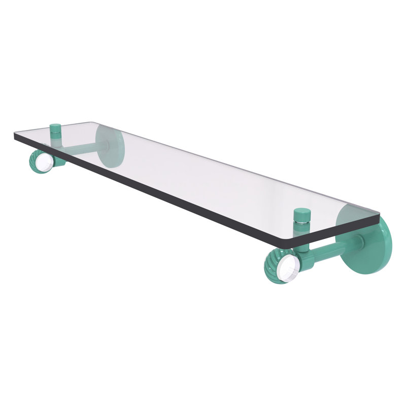 Tablette flottante Clearview, H 3,3 po x l 22 po x P 5,65 po, Vert écume de mer