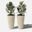 Pot de fleurs intérieur / extérieur en plastique 26,6 po Demi-97572984-97572985