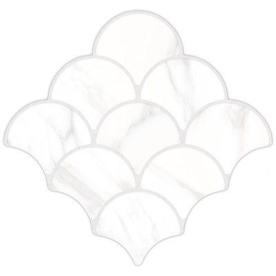 Carreau de mur et de plancher en porcelaine aspect marbre 12,13 "x 12,13" Scala
