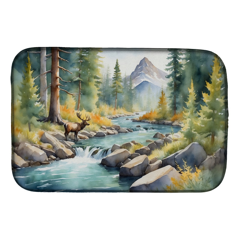 Tapis de séchage Mountain Stream