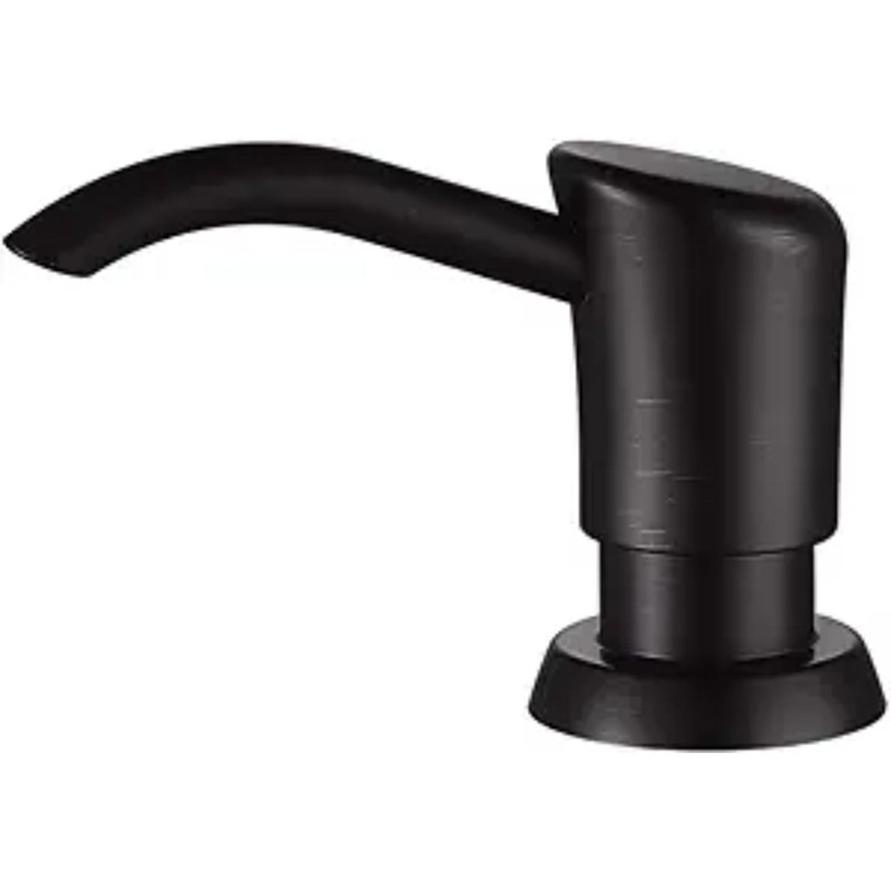 Built In Sink Soap Dispenser Or Lotion Dispenser For Kitchen Sink, ABS Pump Head, With 17 Ounce PET Large Soap Bottle, Bronze