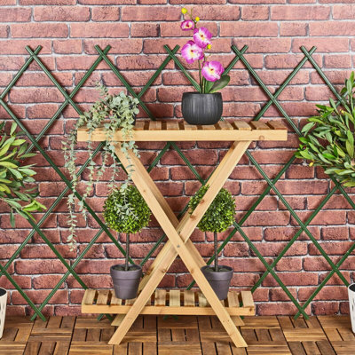 Elektra Wood Plant Stand