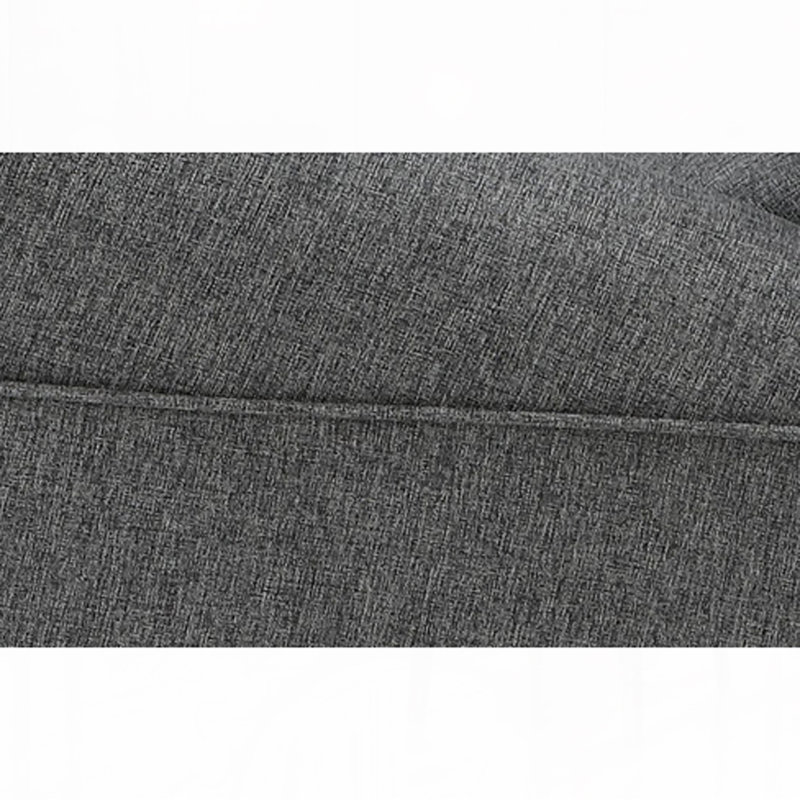 Chaise berçante en tissu gris