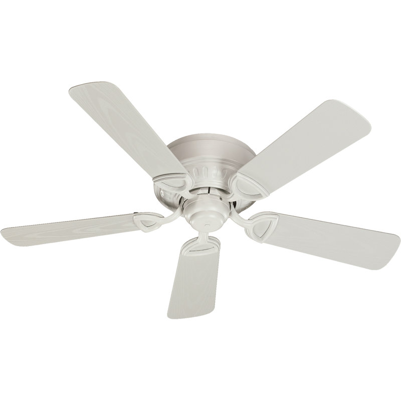 Ventilateur de plafond standard à 5 pales 42 "Meira, Blanc studio et pales blanches