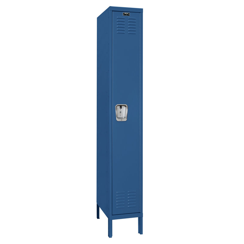 Casier haut de gamme Premium 1 niveau 1, Non assemblés, H 66 po x l 12 po x P 15 po, Brun clair